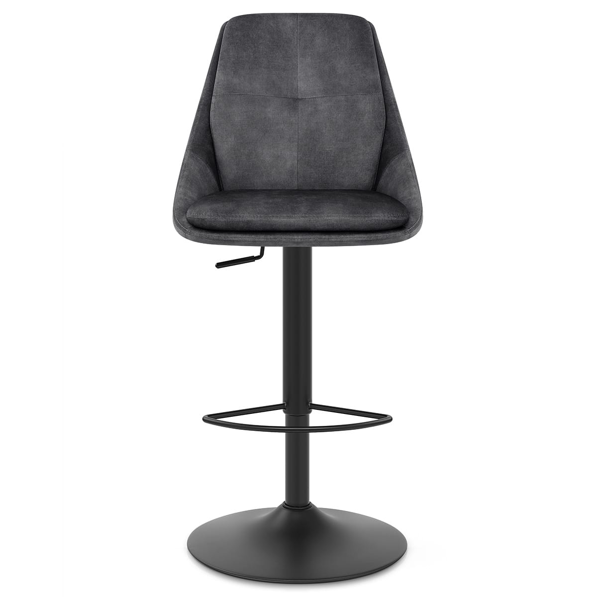 Aria Bar Stool Charcoal Velvet