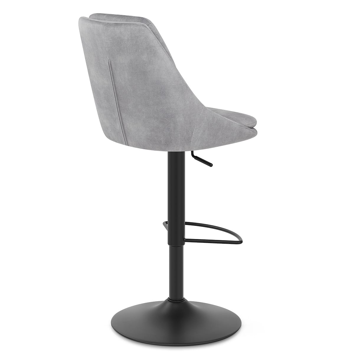 Aria Bar Stool Grey Velvet