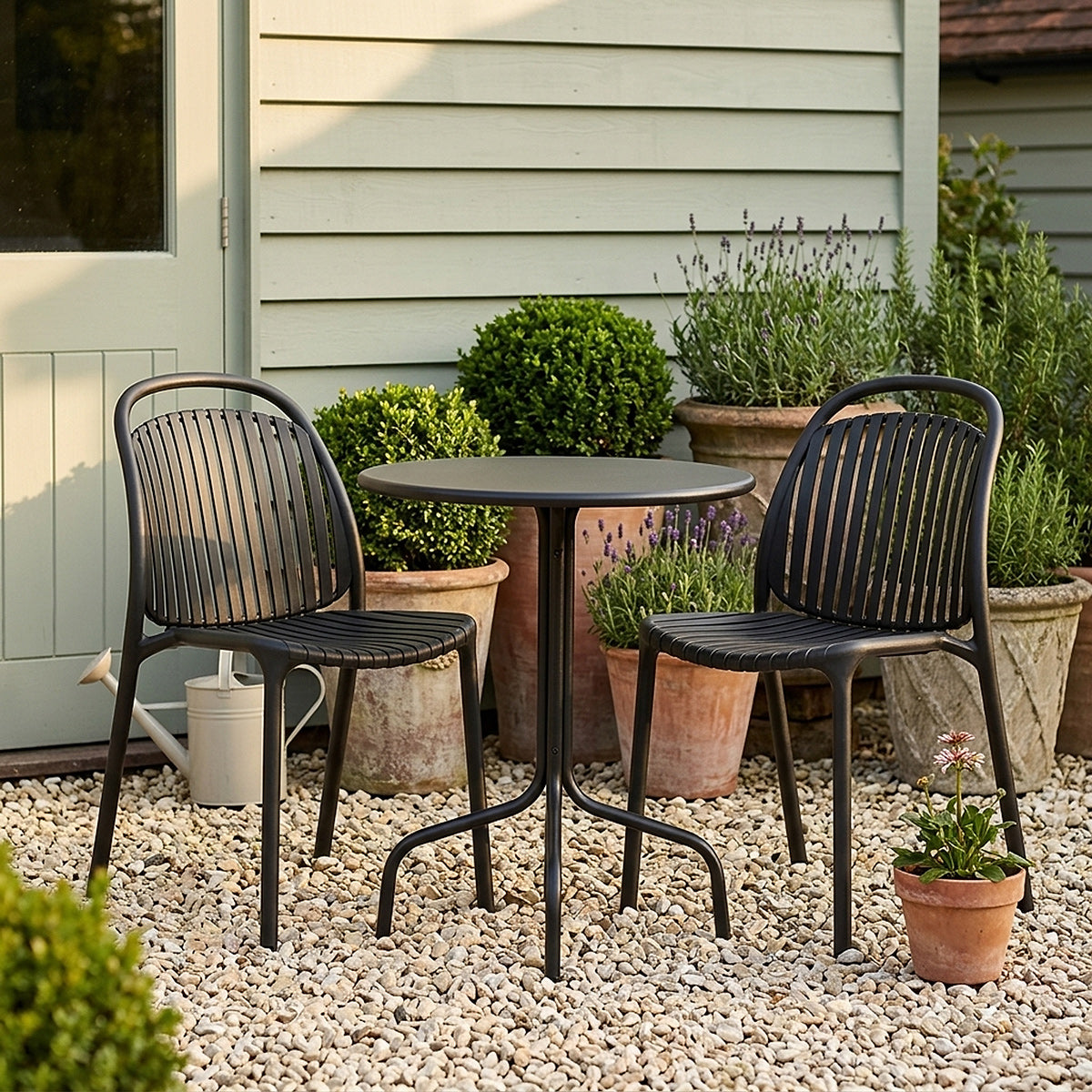 Arlo Stackable Outdoor Chair Black