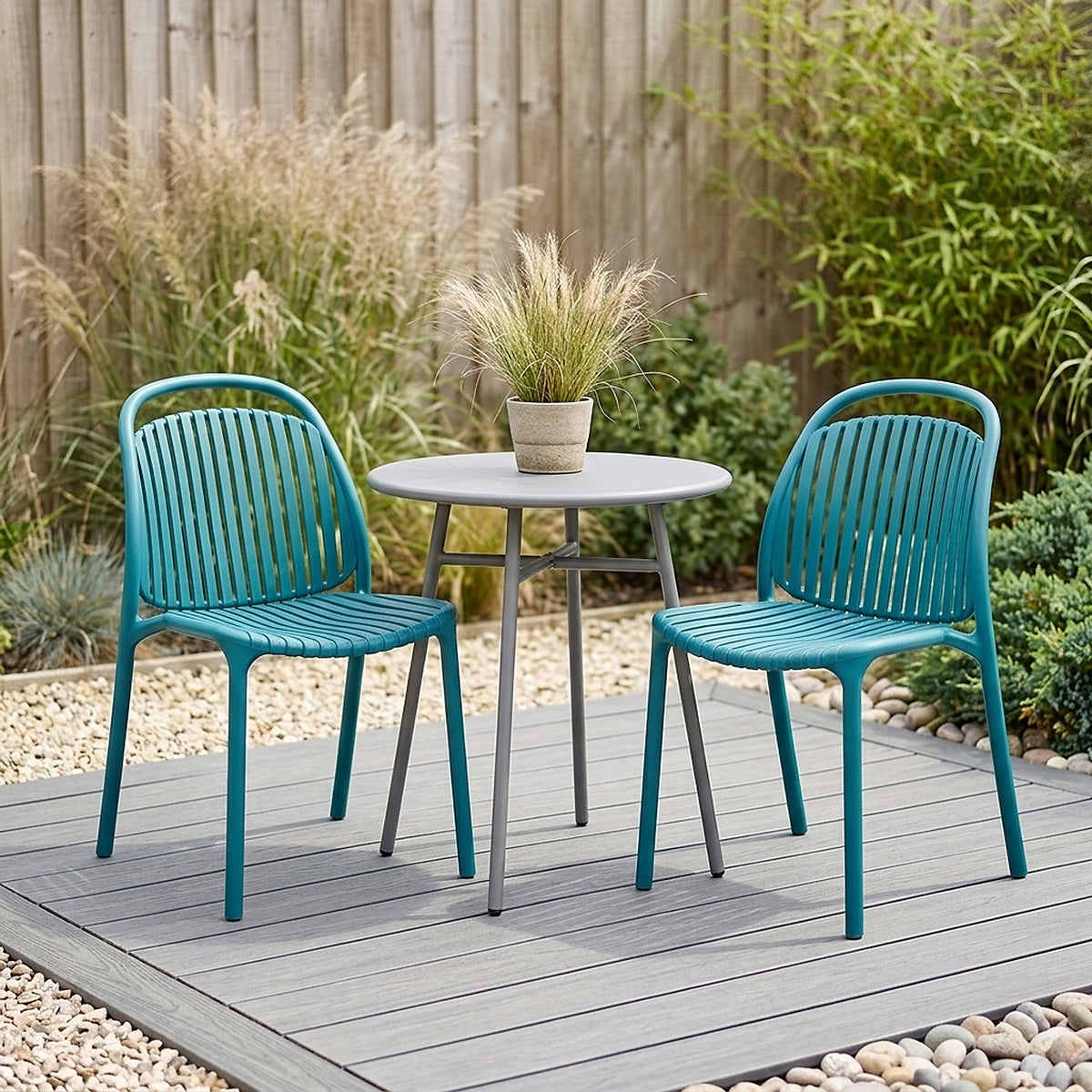 Arlo Stackable Outdoor Chair Blue