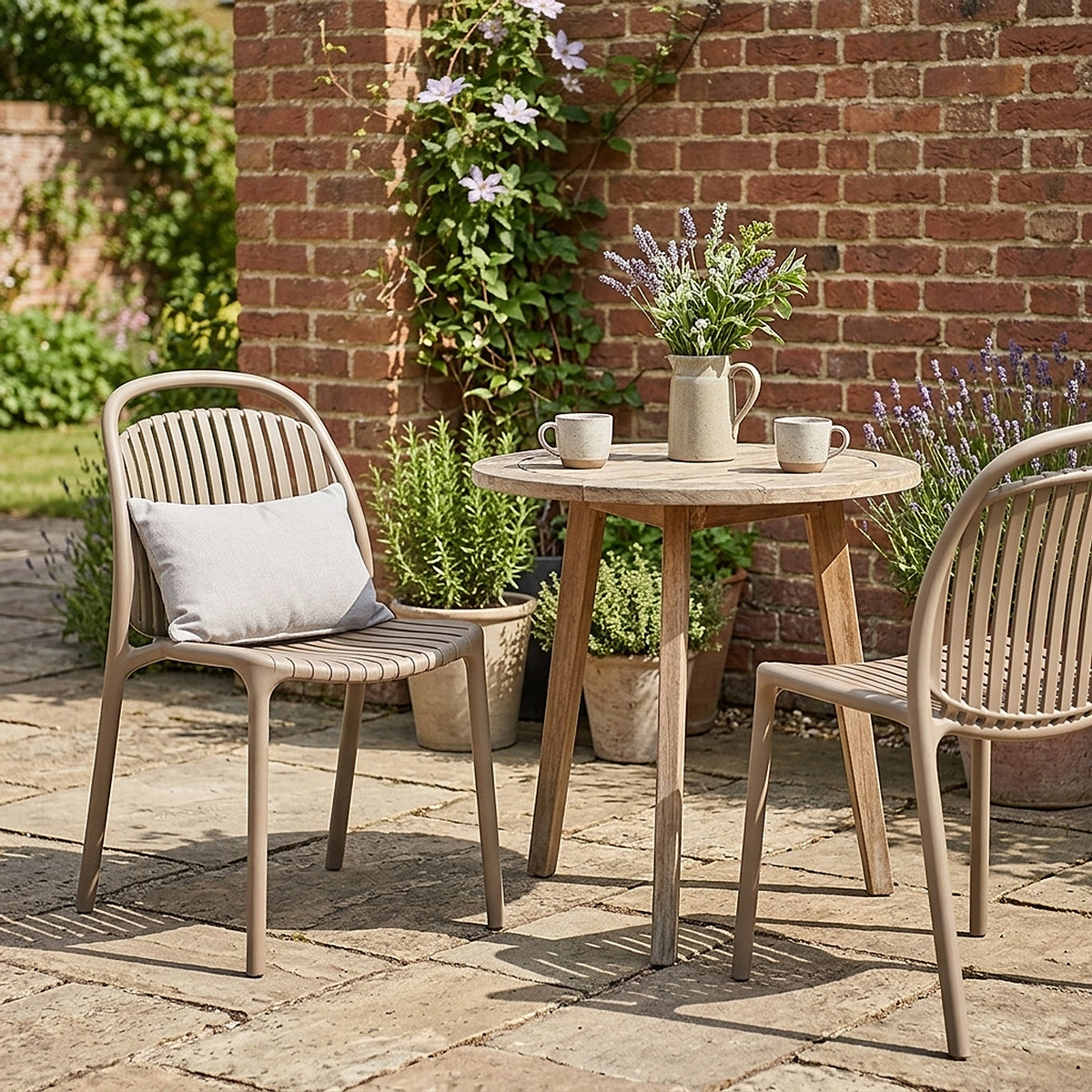Arlo Stackable Outdoor Chair Brown