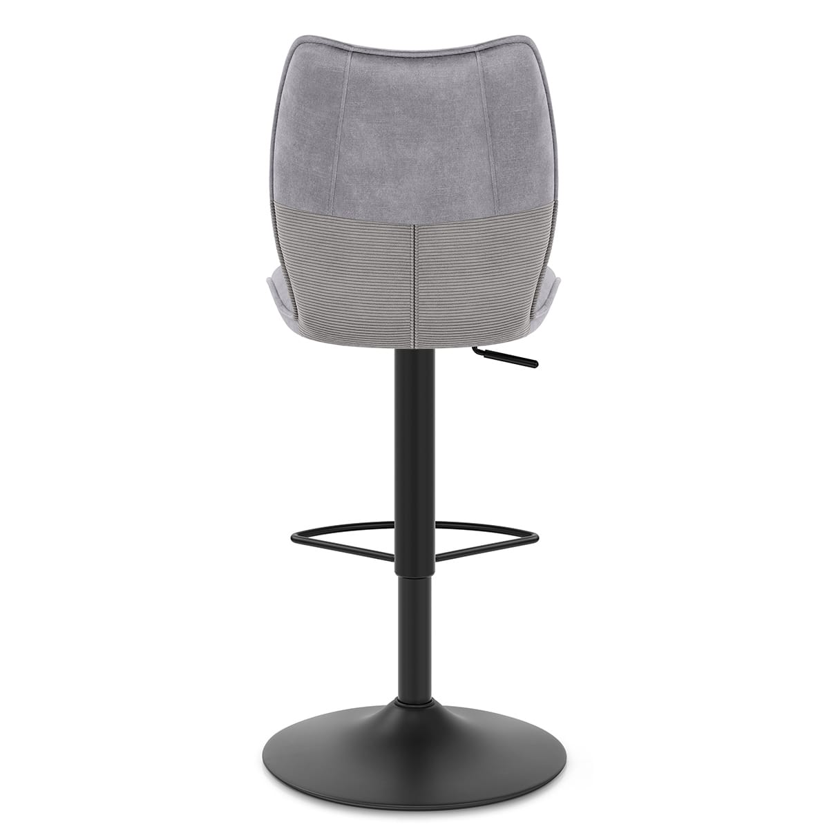 Art Bar Stool Grey Velvet