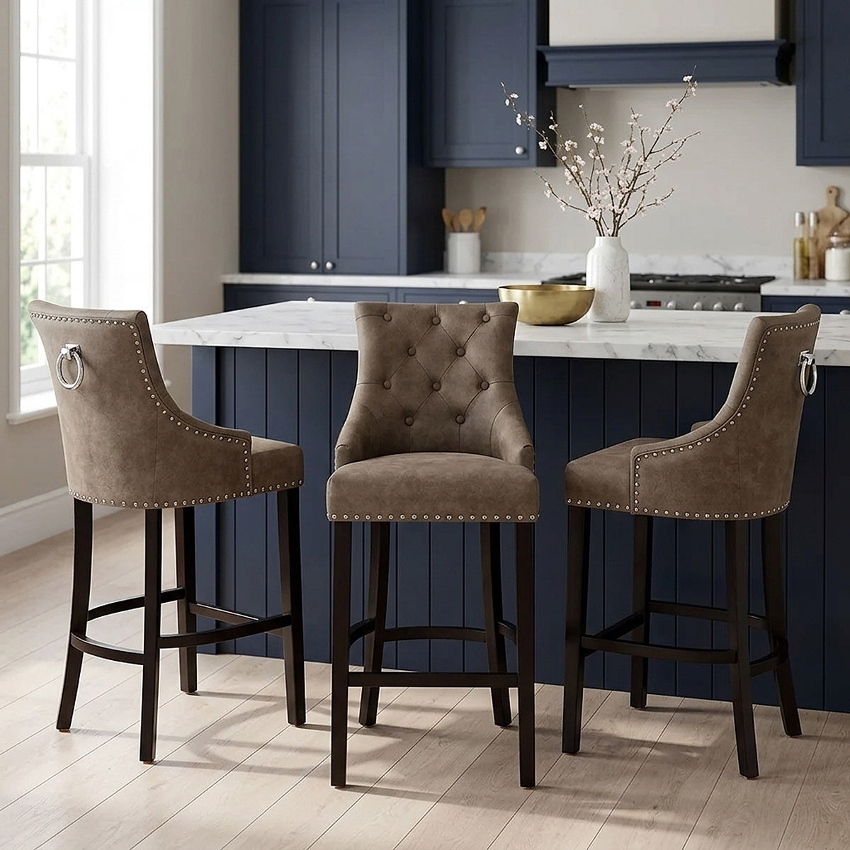 Ascot Bar Stool Antique Brown