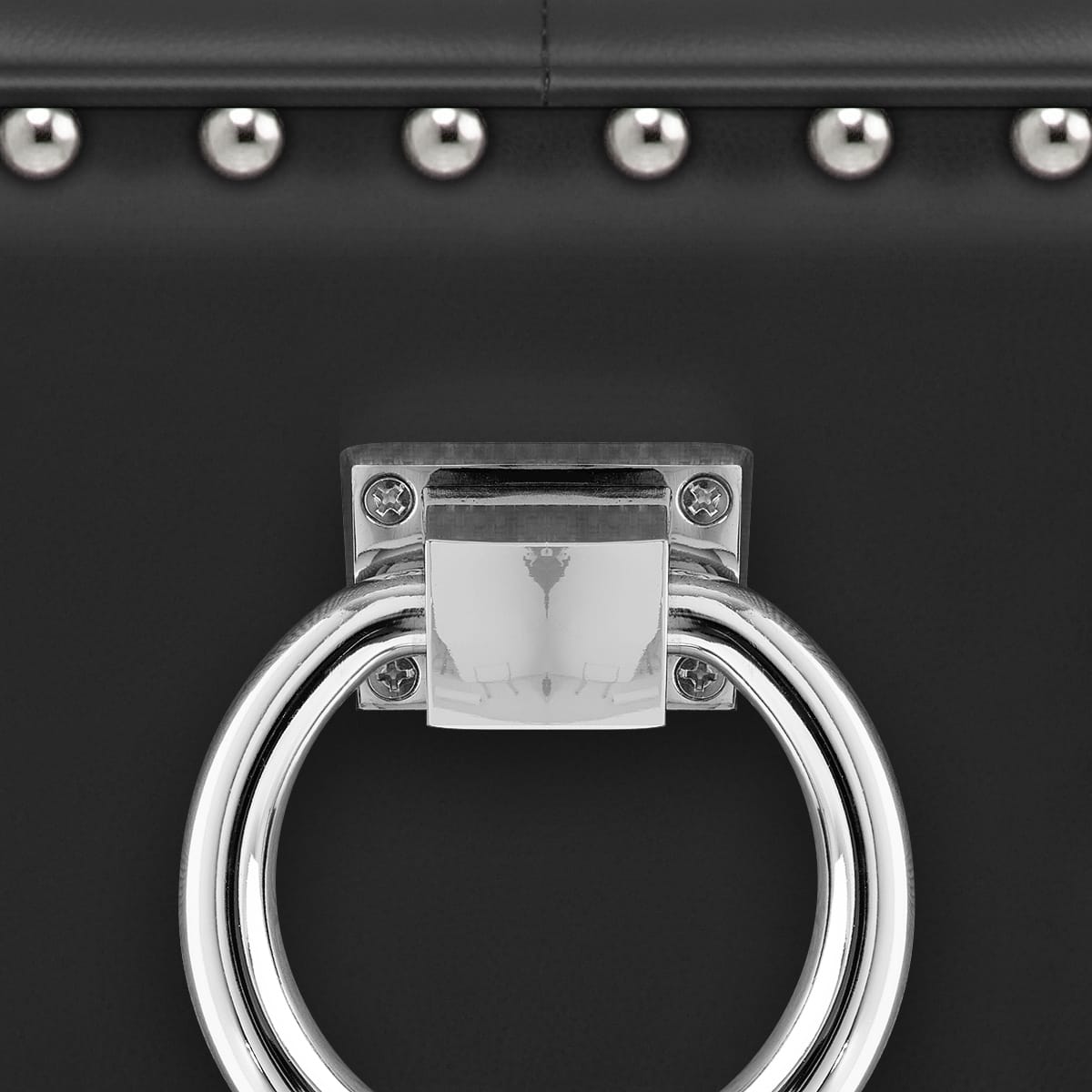 Ascot Bar Stool Black Leather