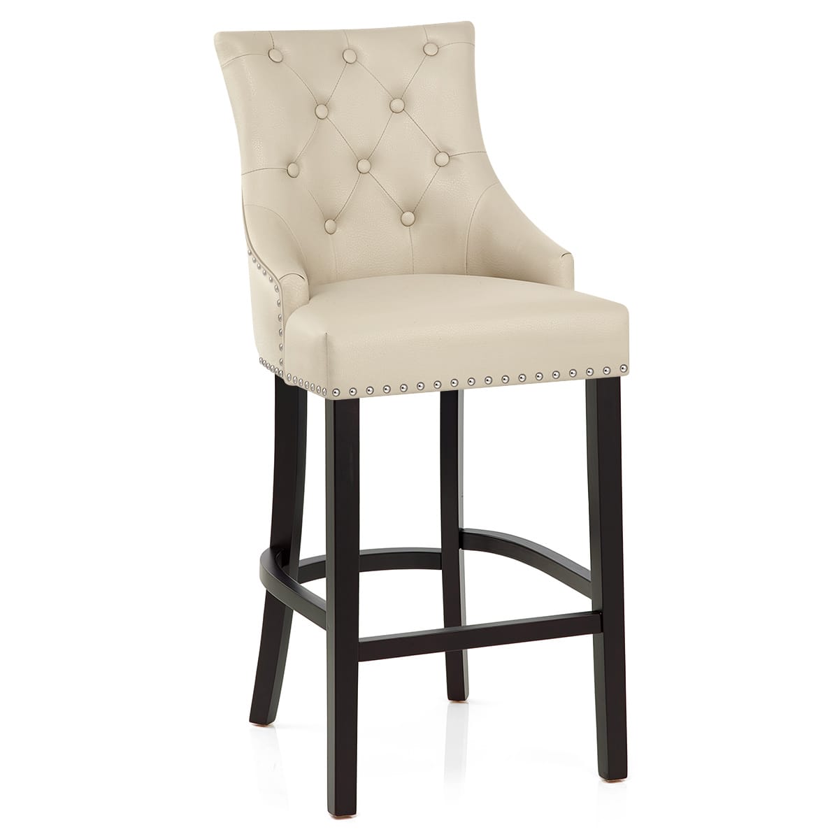 Ascot Bar Stool Cream Leather