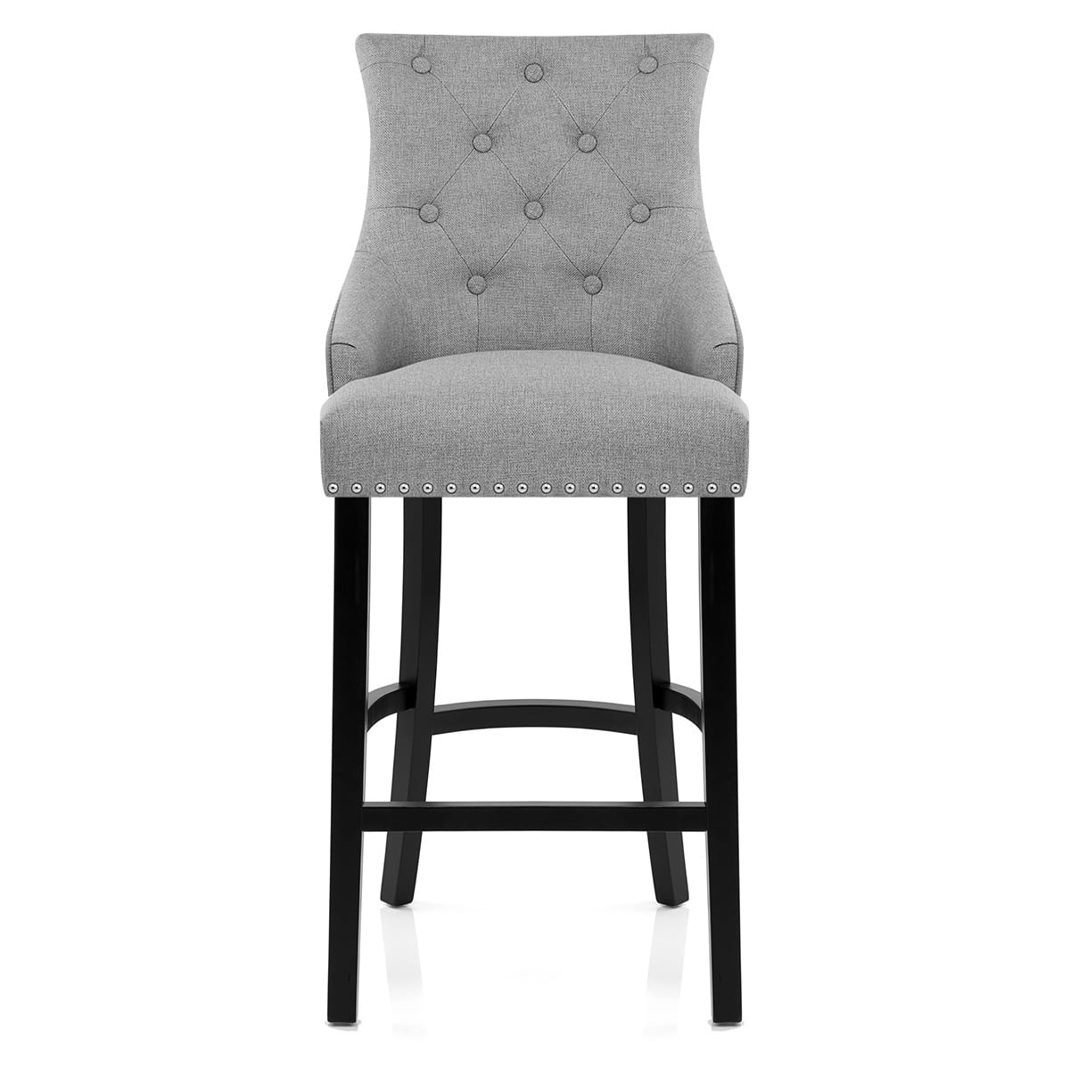 Ascot Bar Stool Grey Fabric