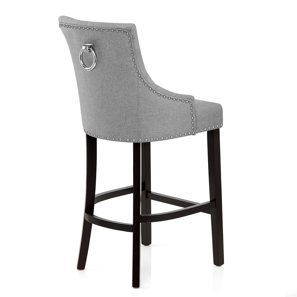 Ascot Bar Stool Grey Fabric