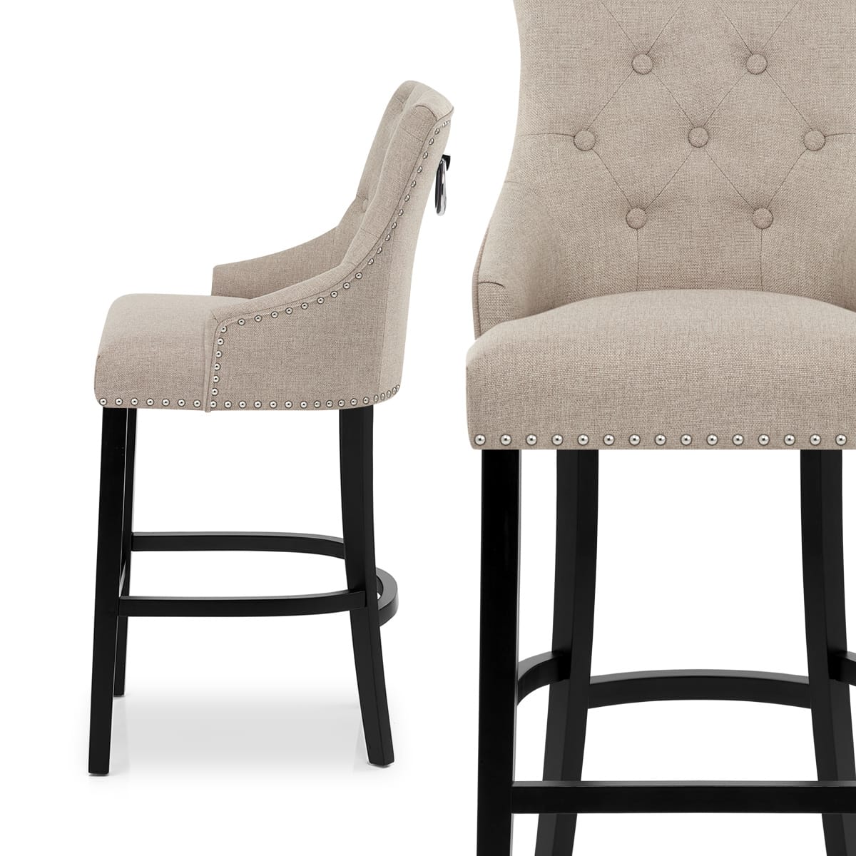 Ascot Bar Stool Tweed Fabric