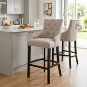 Ascot Bar Stool Tweed Fabric
