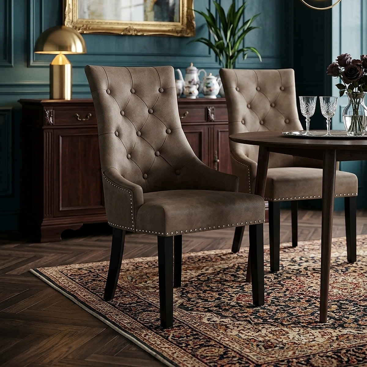 Ascot Dining Chair Antique Brown