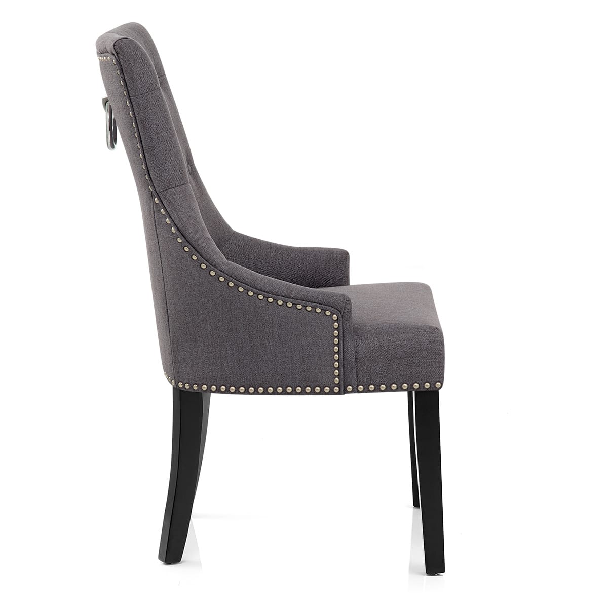 Ascot Dining Chair Charcoal Fabric
