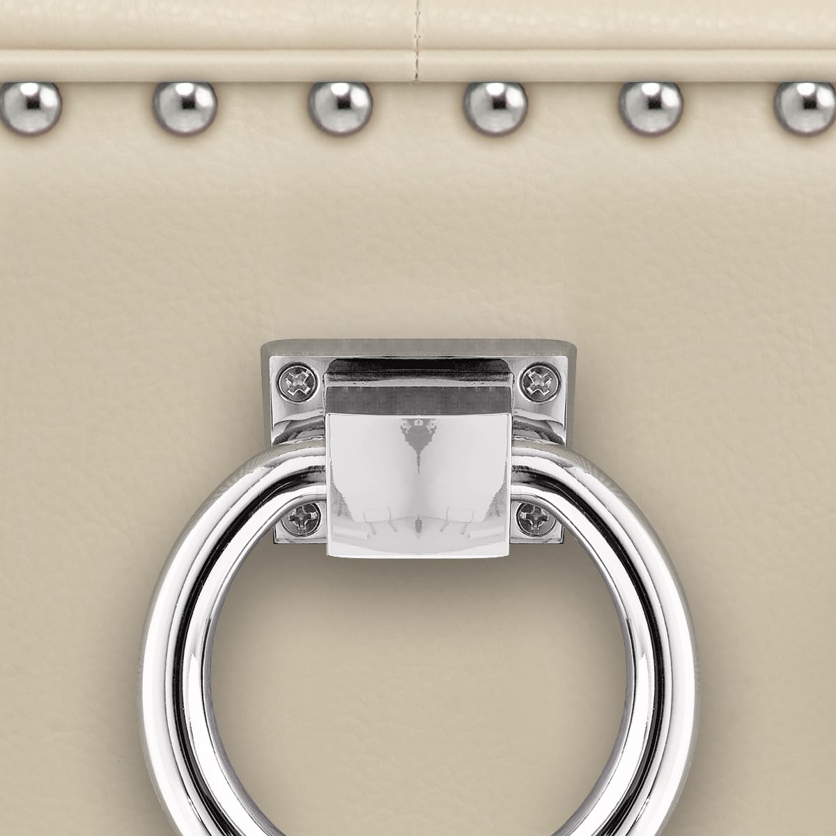 Ascot Oak Dining Chair Cream Leather