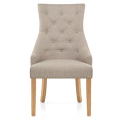 Ascot Oak Dining Chair Tweed Fabric