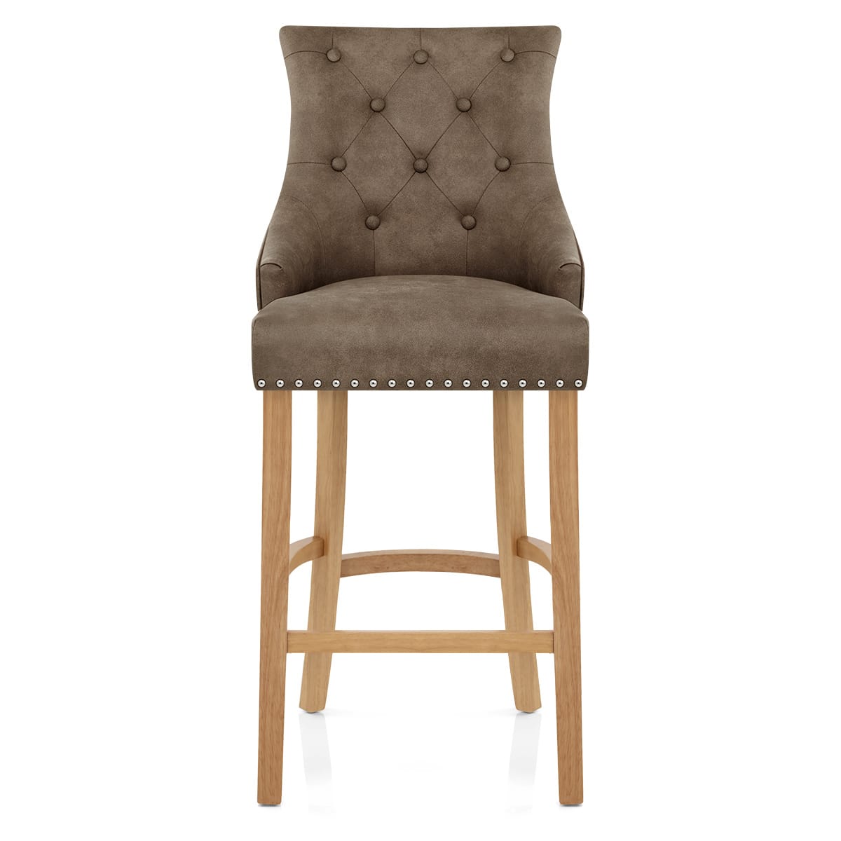 Ascot Oak Stool Antique Brown