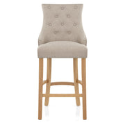 Ascot Oak Stool Tweed Fabric