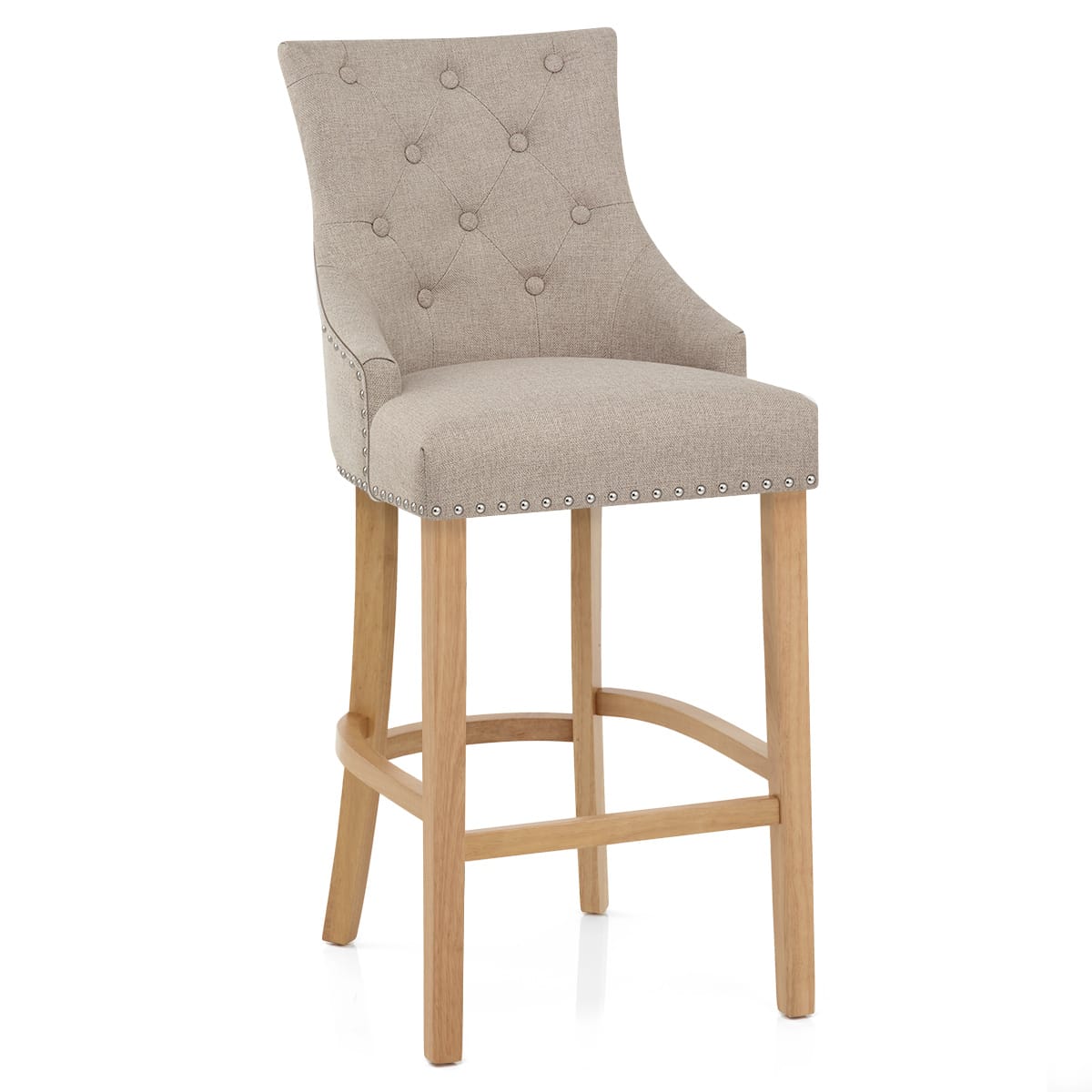 Ascot Oak Stool Tweed Fabric