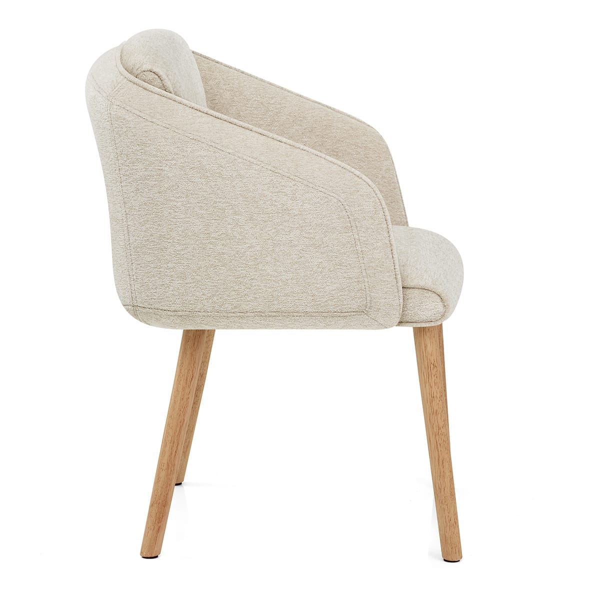 Asti Dining Chair Beige Fabric