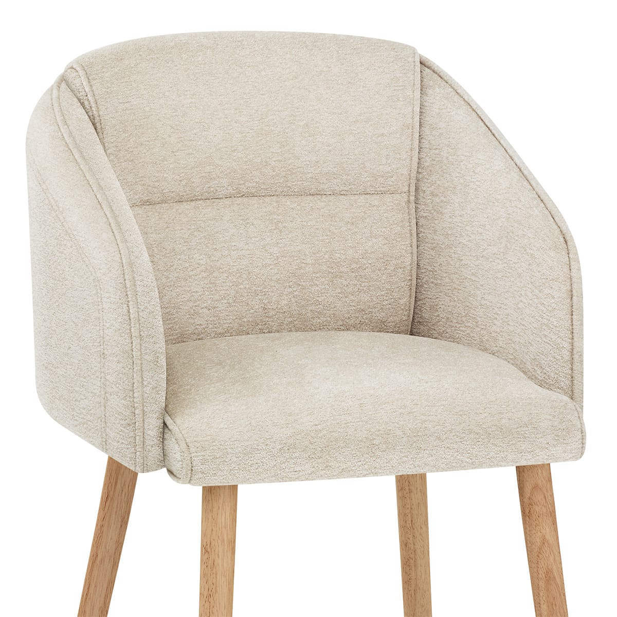 Asti Dining Chair Beige Fabric