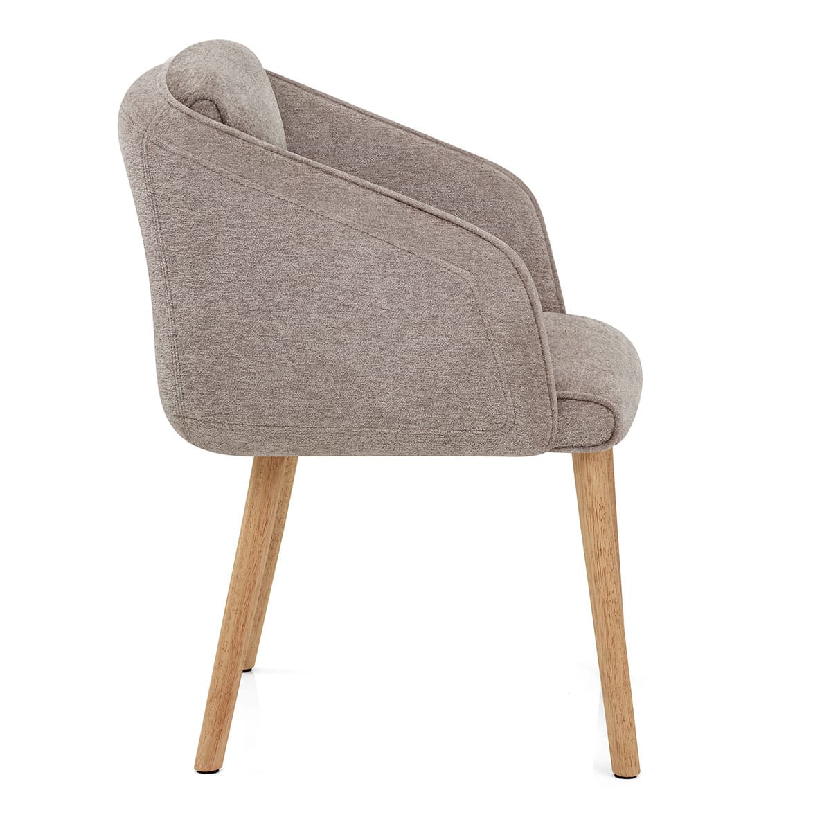 Asti Dining Chair Brown Fabric