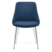 Aston Dining Chair Blue Velvet