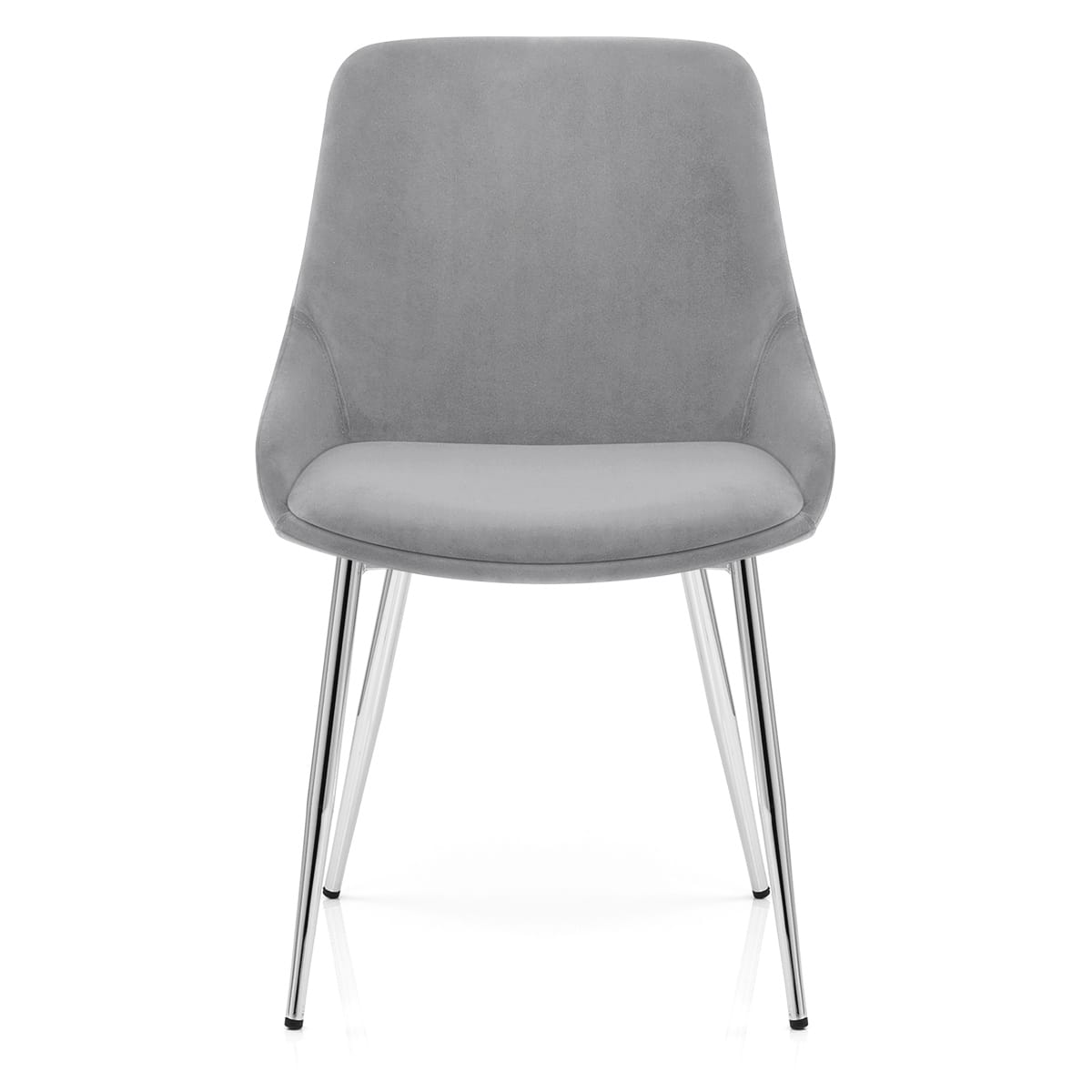Aston Dining Chair Grey Velvet