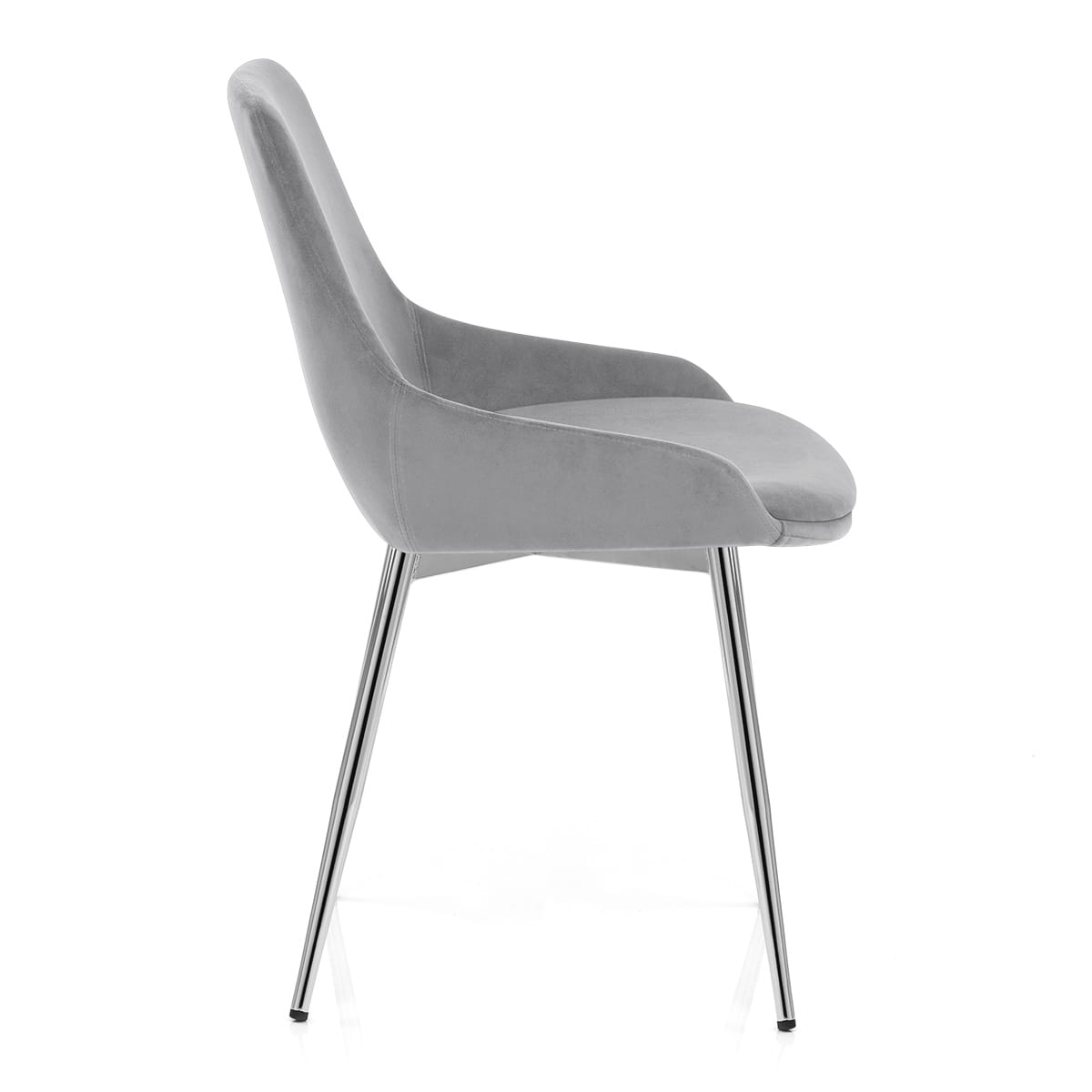 Aston Dining Chair Grey Velvet