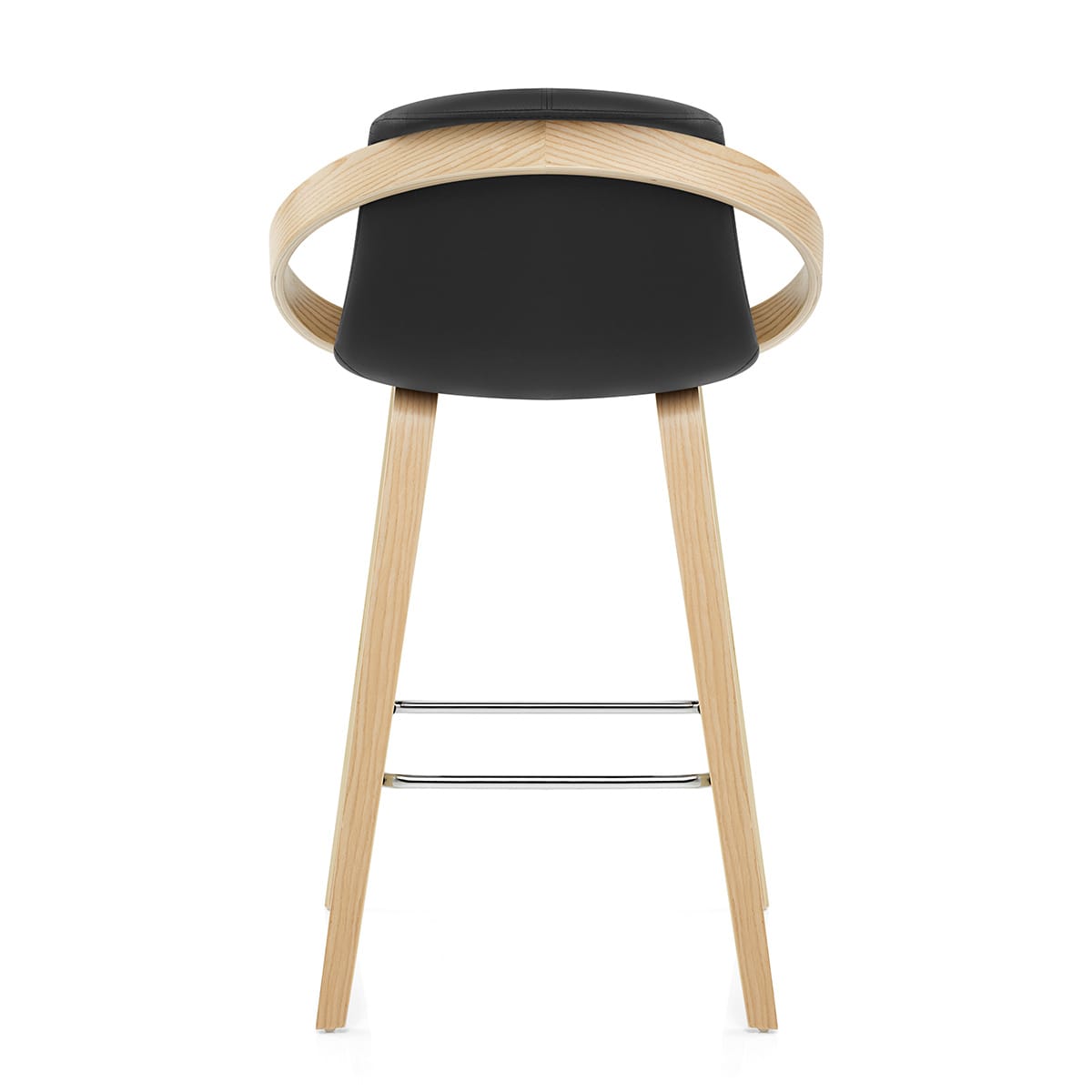 Atom Stool Oak & Black