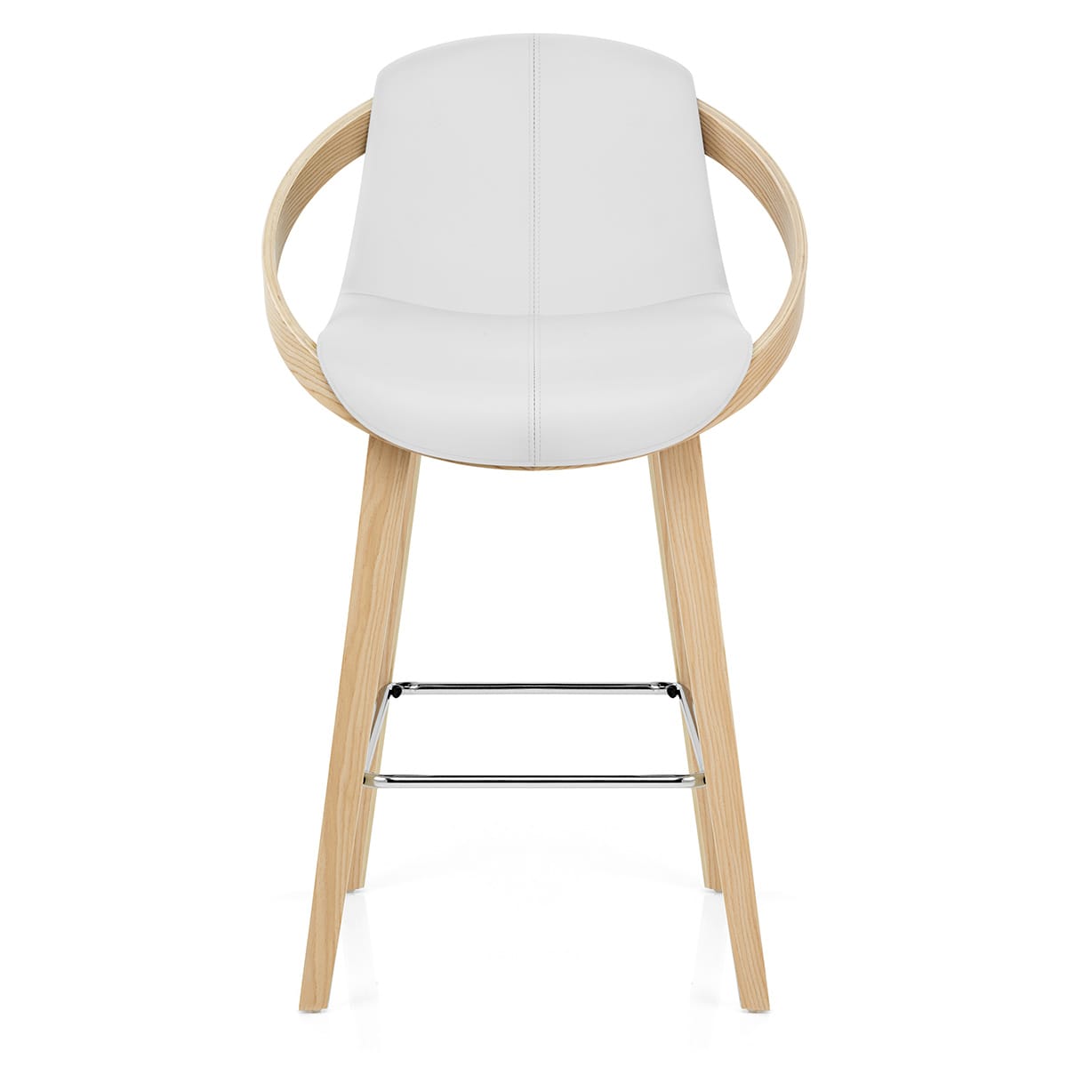 Atom Stool Oak & White – Atlantic Shopping