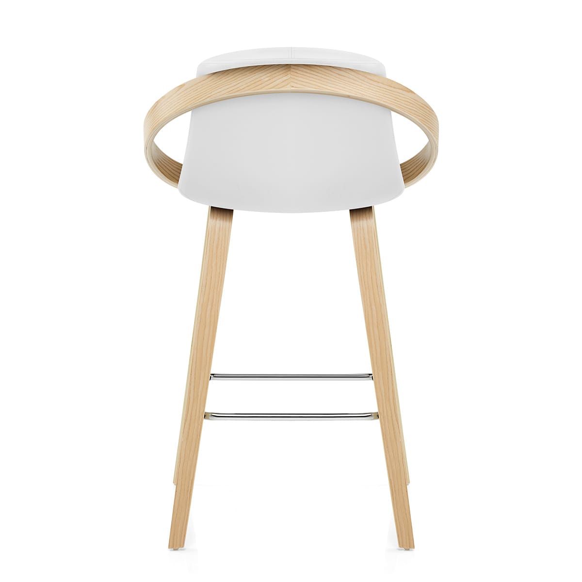 Atom Stool Oak & White