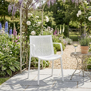 Aura Outdoor Stackable Armchair White