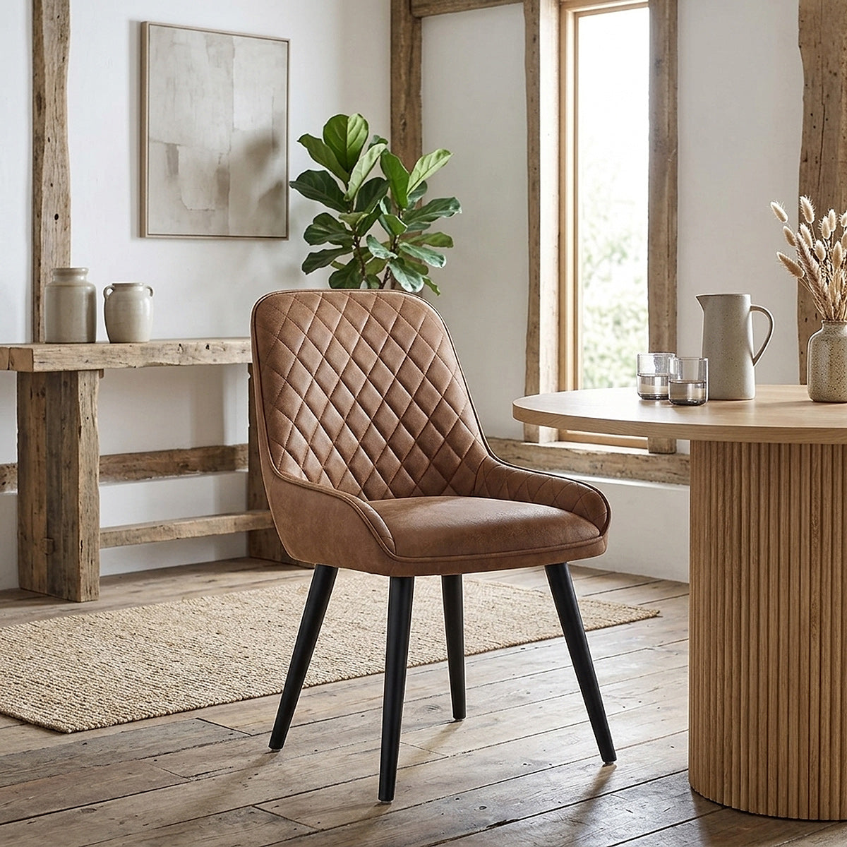 Azure Dining Chair Tan