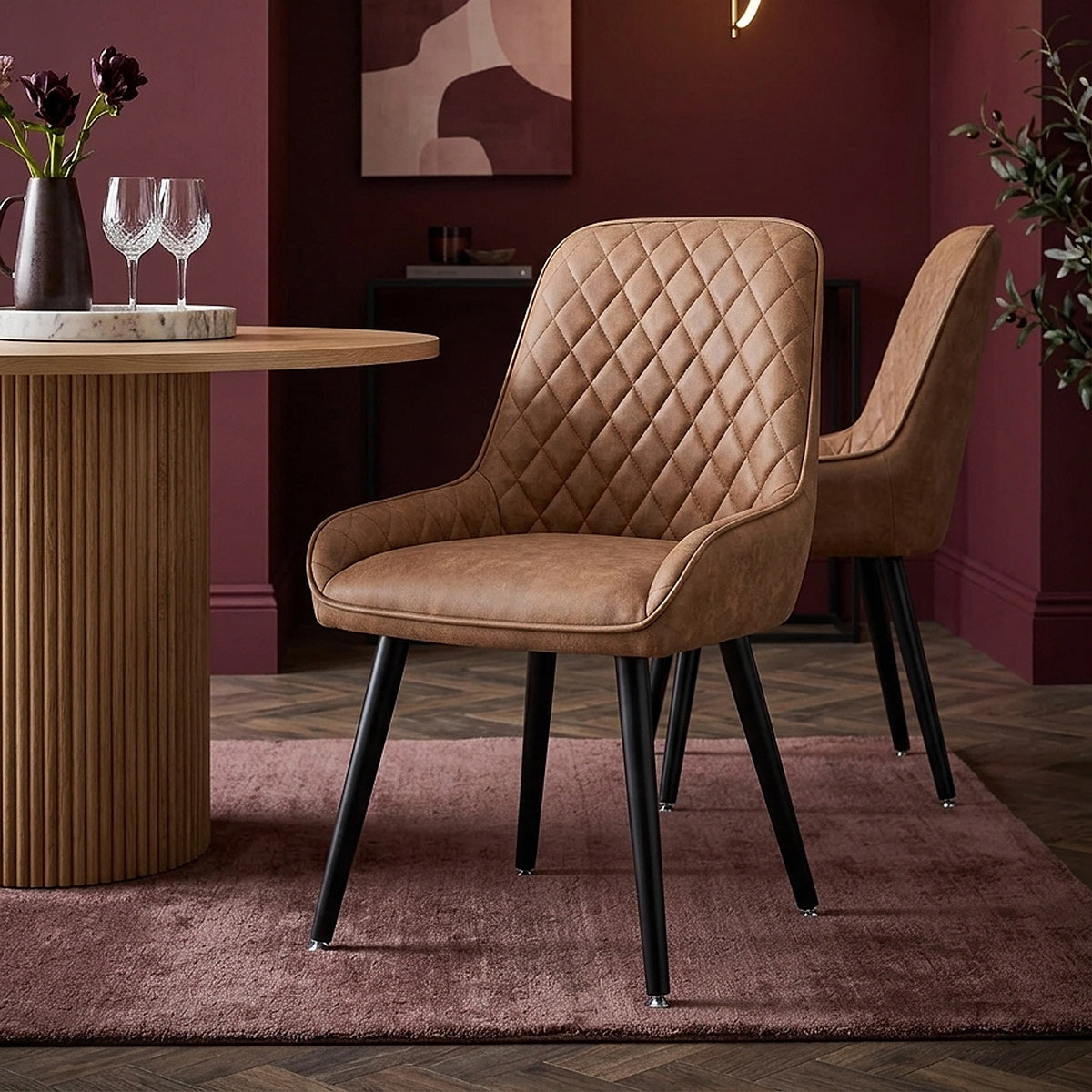 Azure Dining Chair Tan