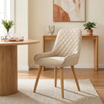 Azure Oak Dining Chair Beige