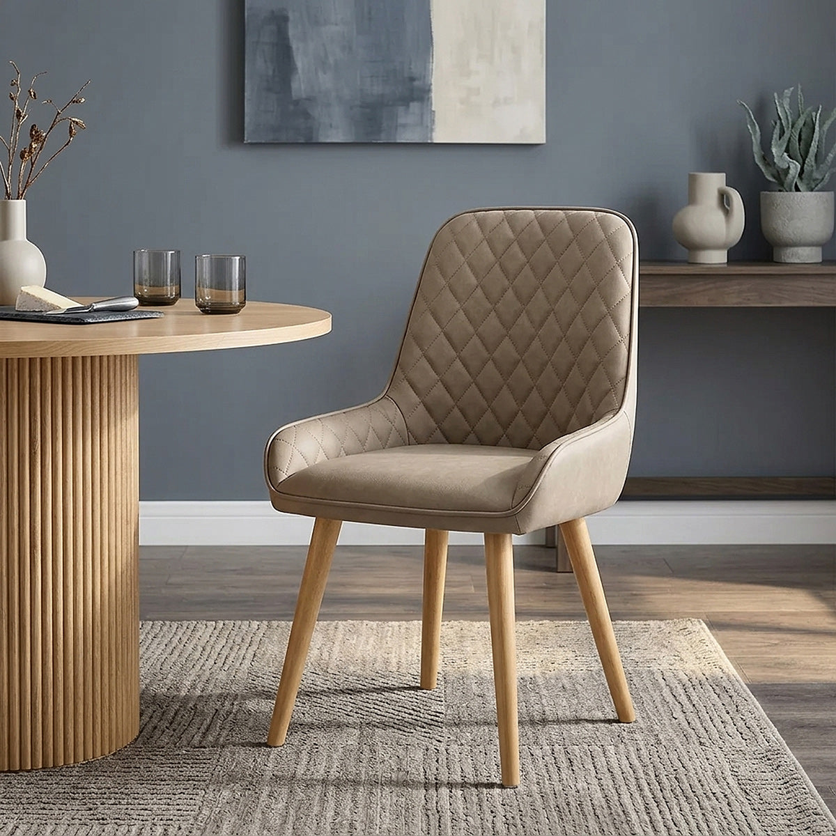 Azure Oak Dining Chair Brown