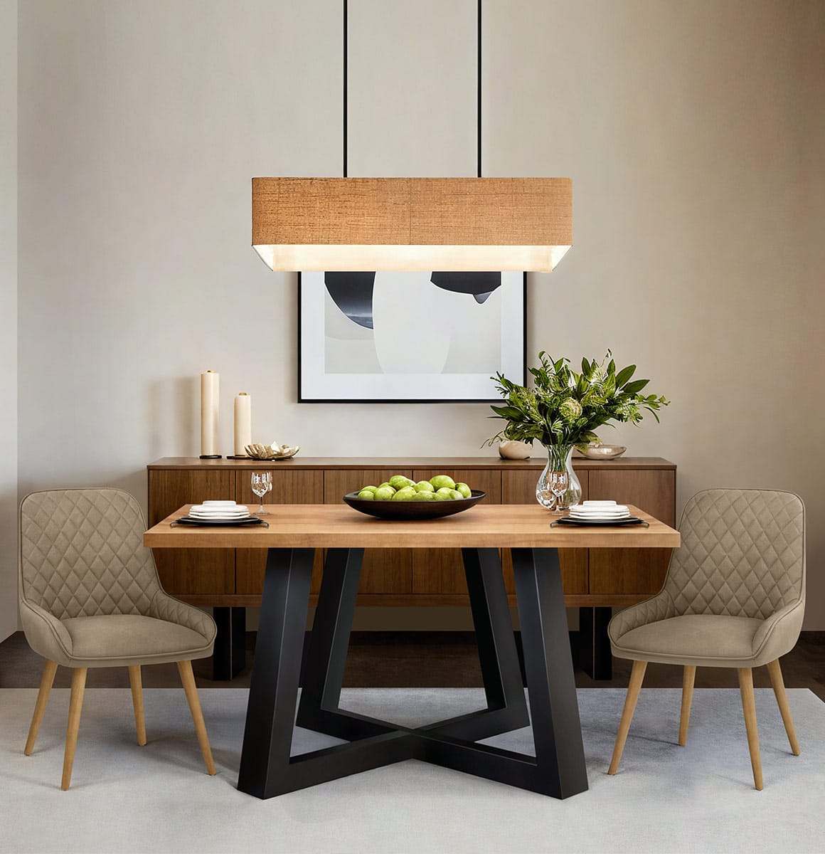 Azure Oak Dining Chair Brown