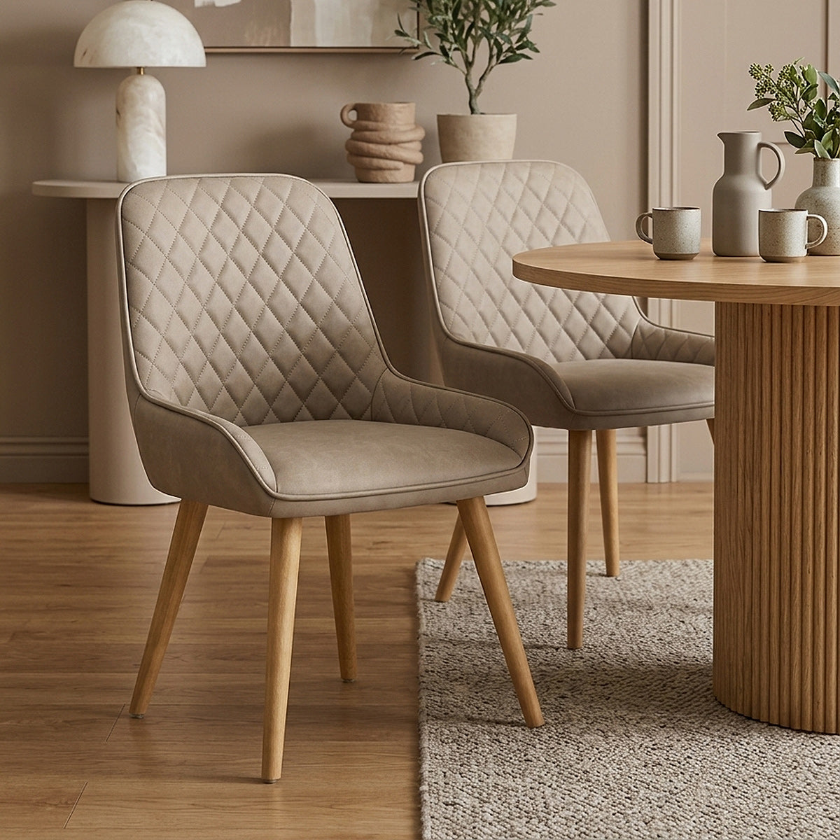 Azure Oak Dining Chair Brown