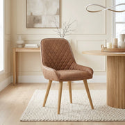 Azure Oak Dining Chair Tan