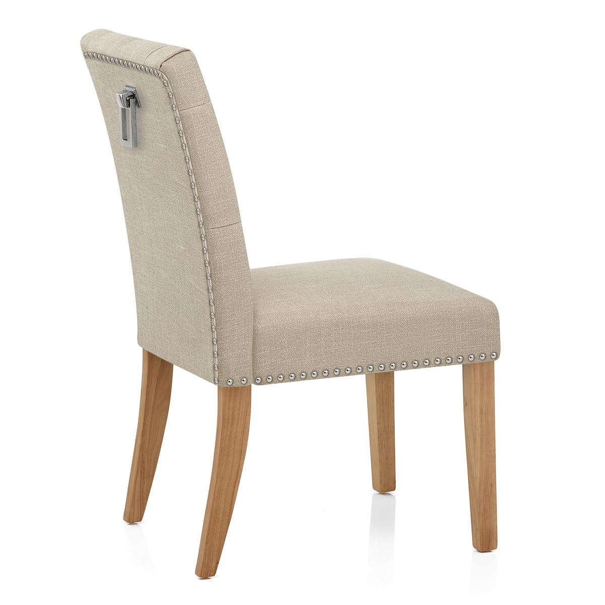 Barrington Oak Dining Chair Cream Fabric