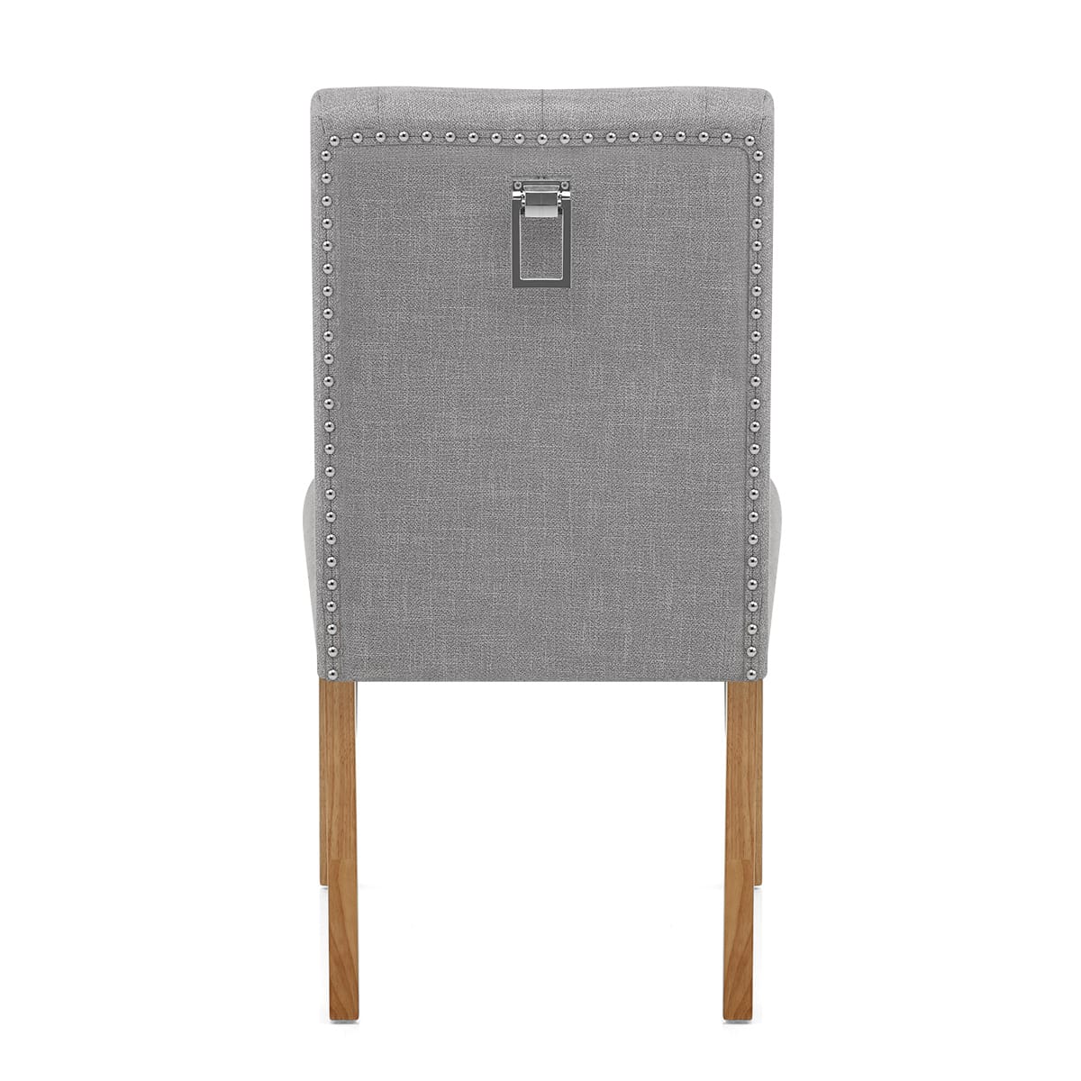 Barrington Oak Dining Chair Grey Fabric