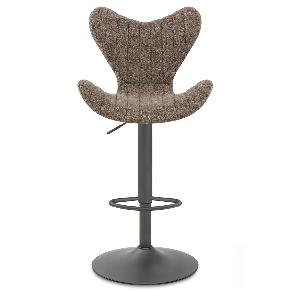 BB Swivel Stool Brown Fabric