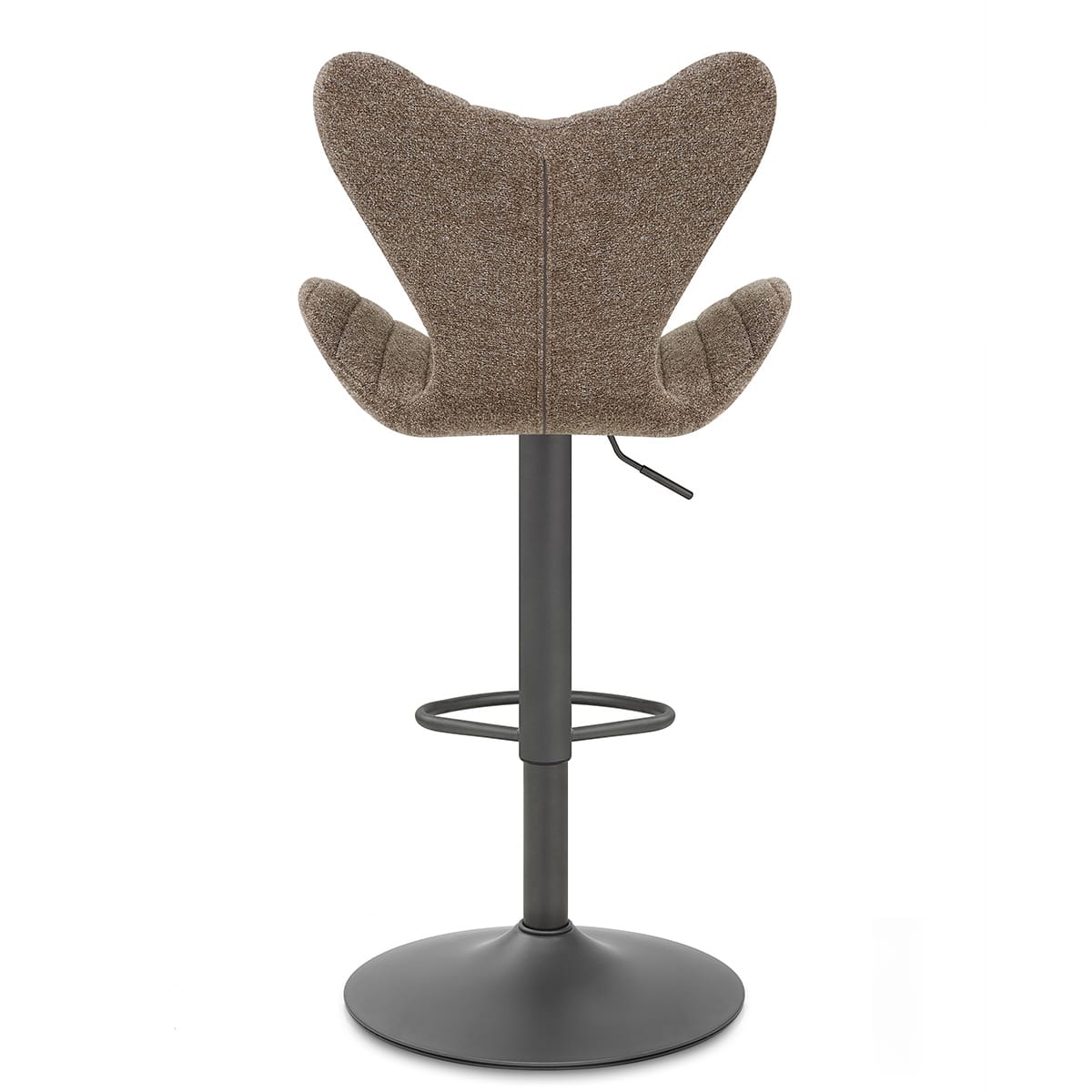 BB Swivel Stool Brown Fabric