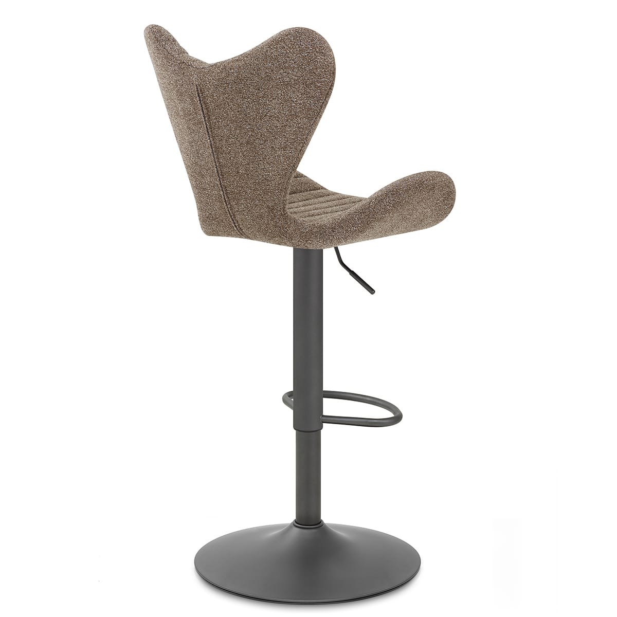 BB Swivel Stool Brown Fabric