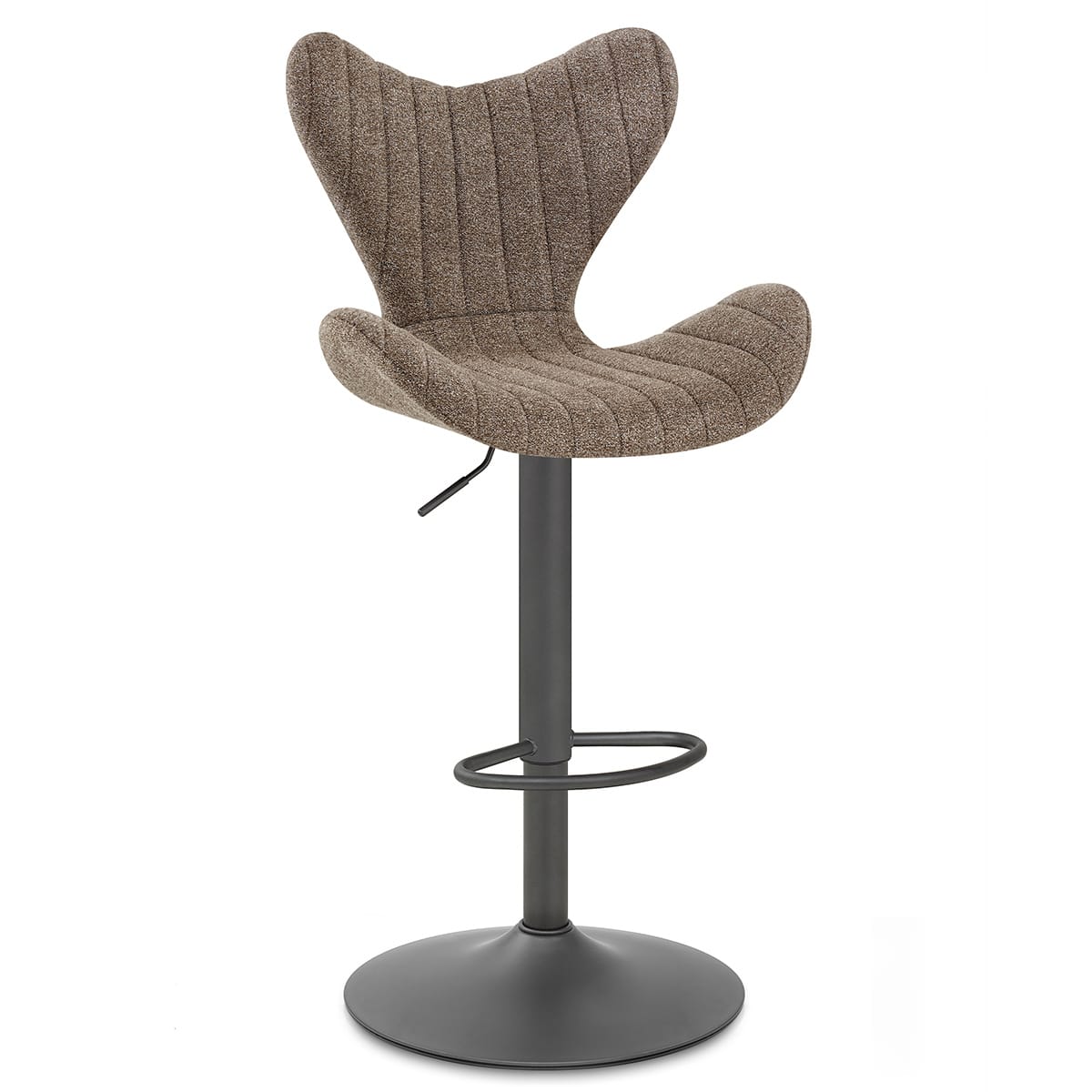 BB Swivel Stool Brown Fabric