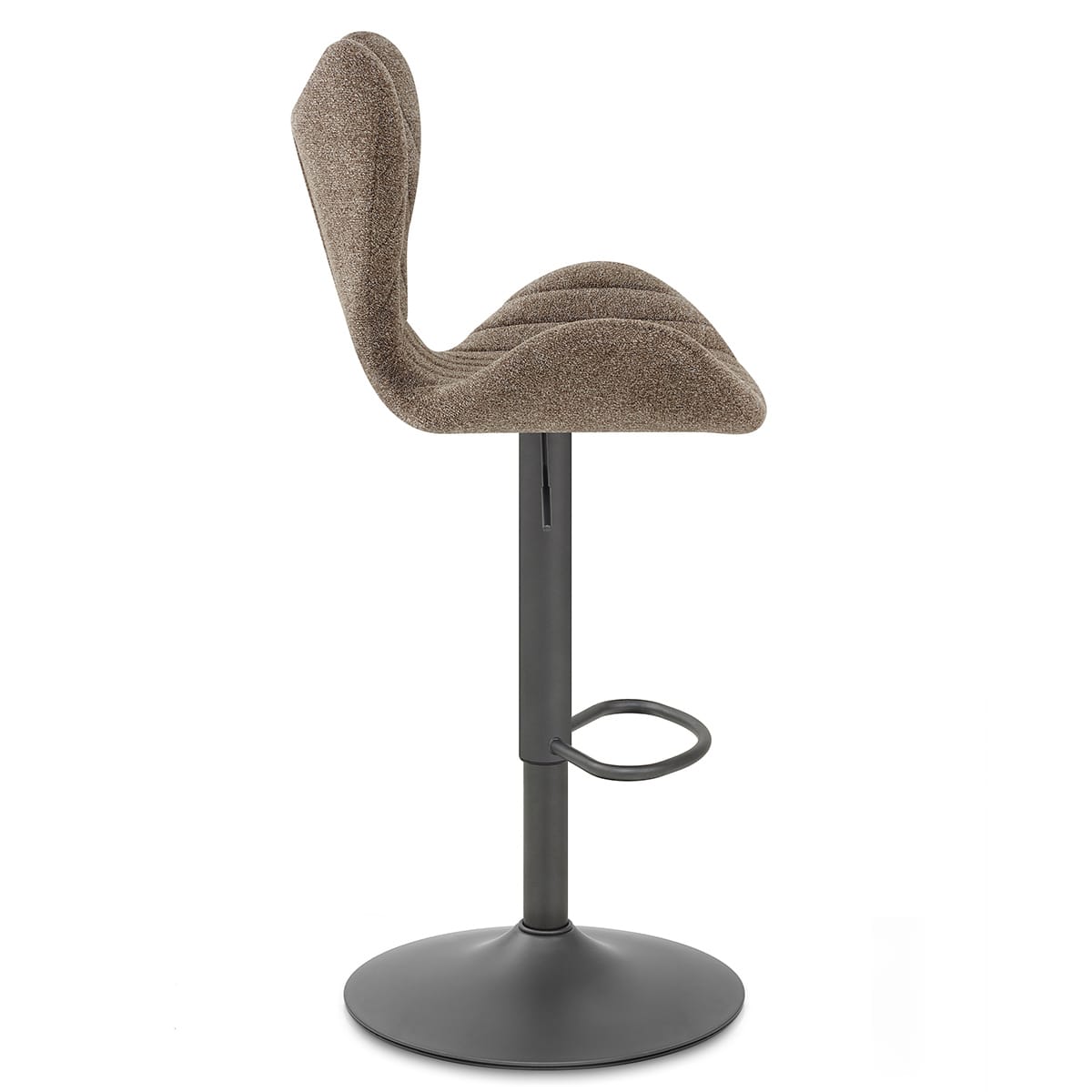 BB Swivel Stool Brown Fabric