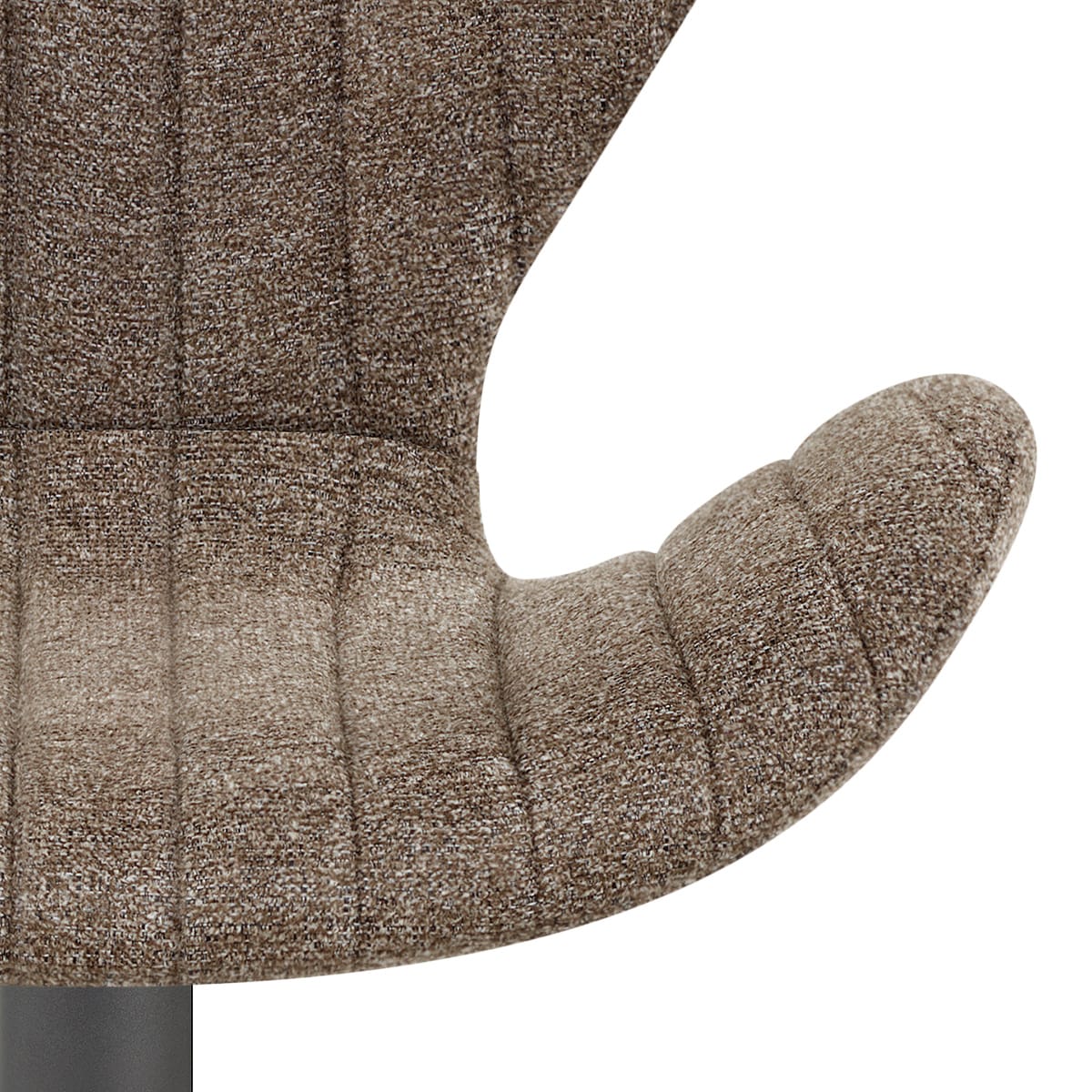 BB Swivel Stool Brown Fabric