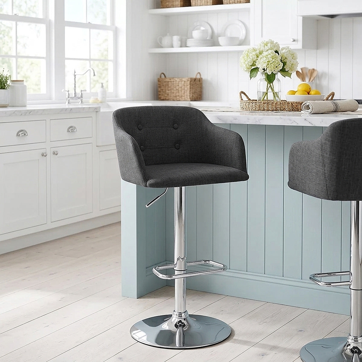 Belmont Bar Stool Charcoal