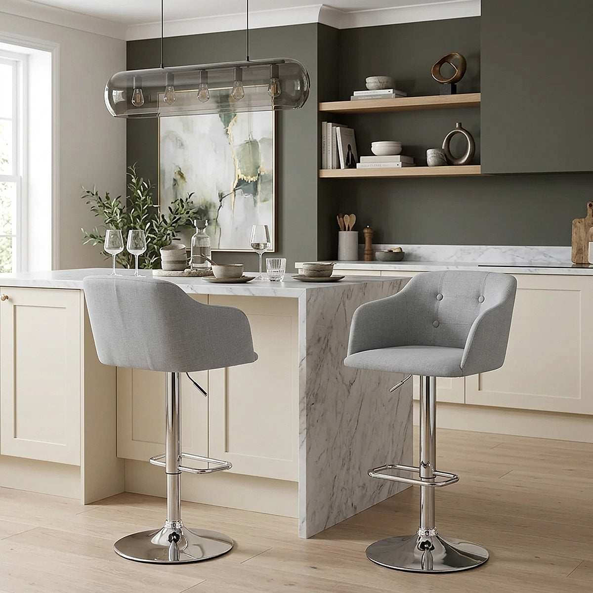 Belmont Bar Stool Grey