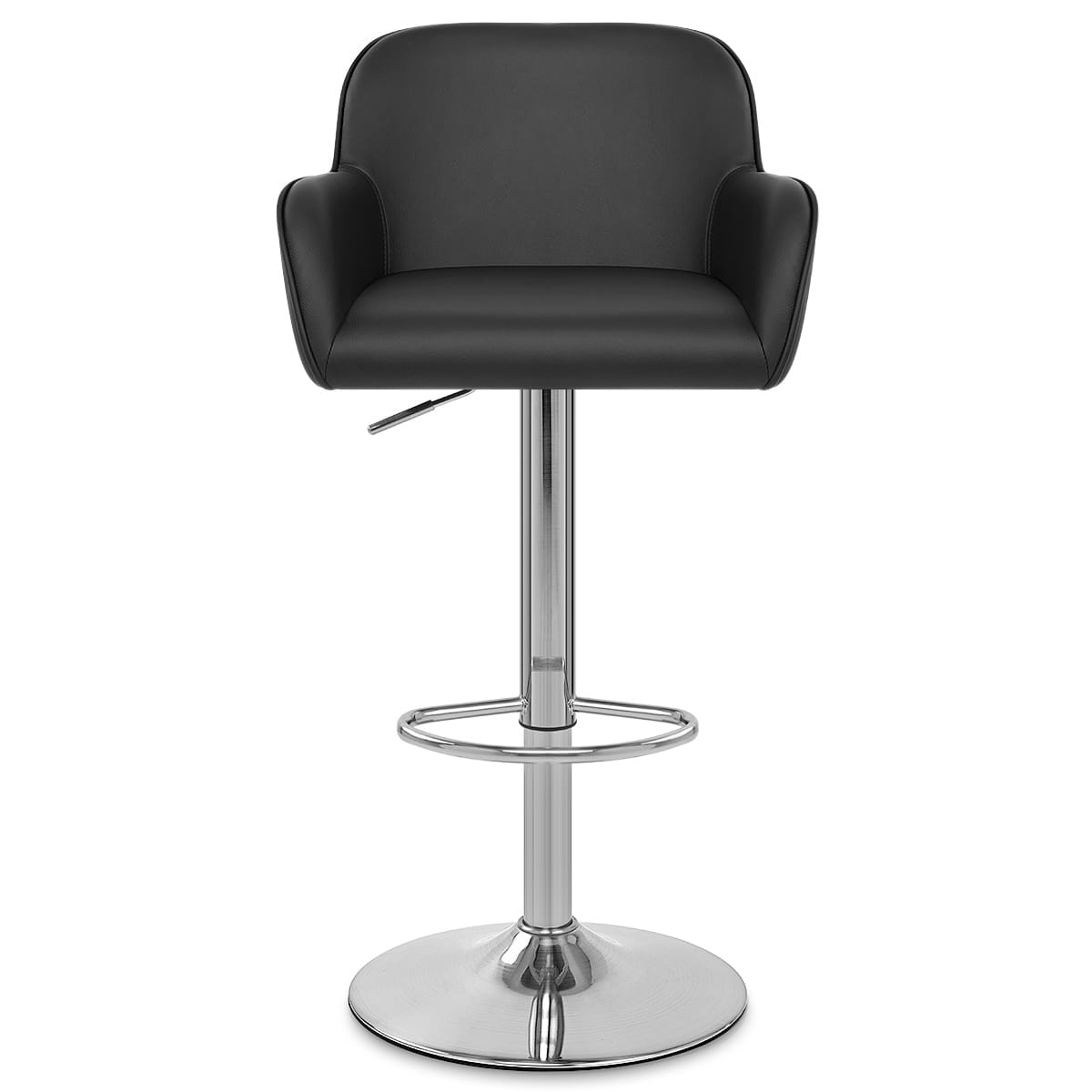 Berlin Brushed Bar Stool Black