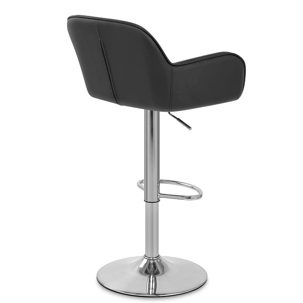 Berlin Brushed Bar Stool Black