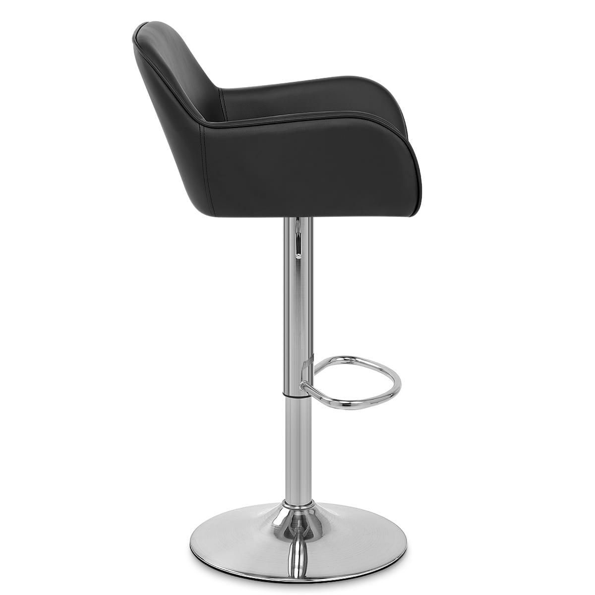 Berlin Brushed Bar Stool Black
